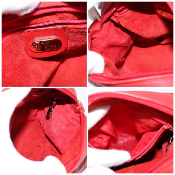 GUCCI Shoulder Bag Leather Red Gold 007 115 5770 Auth BA7131 - Picture 15 of 16